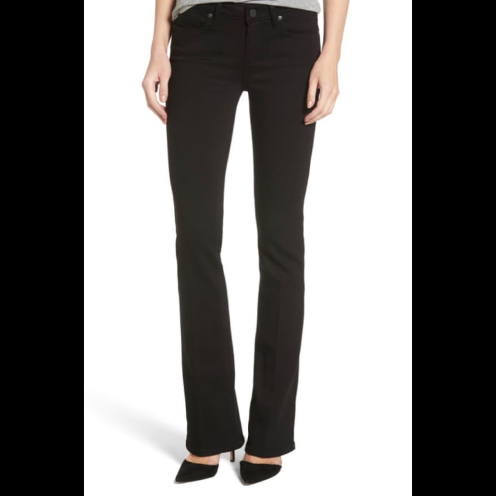 Citizens Jet Black boot cut, long and lean jeans